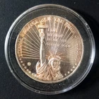 Statue of Liberty Mint One 1 Troy Oz .999 Silver UNC Round Bullion in Capsule #6
