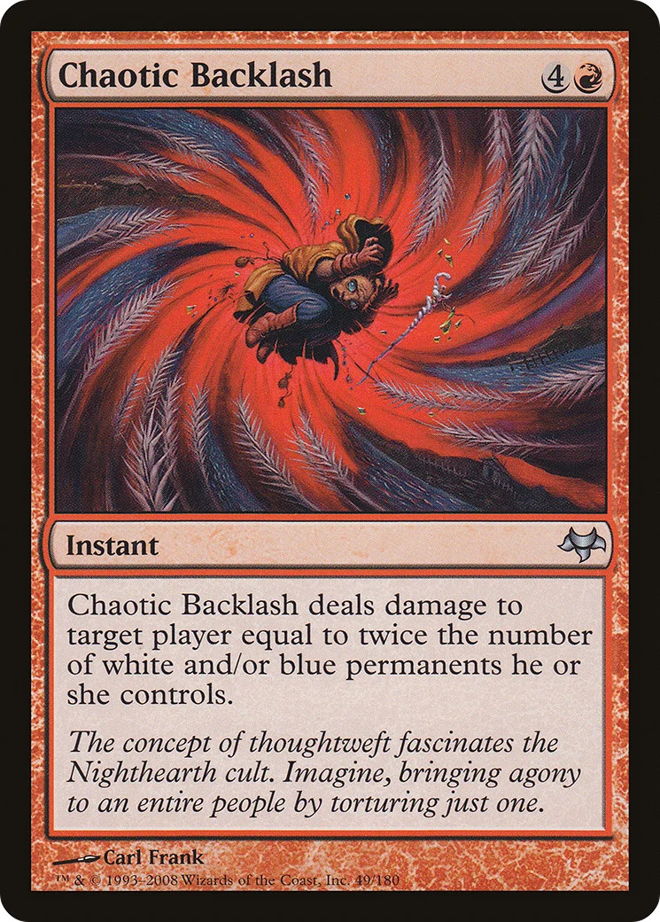 Chaotic Backlash [Eventide] Magic MTG