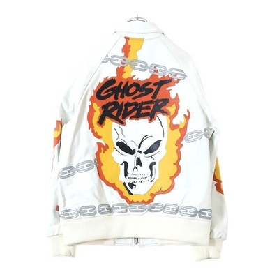 Supreme 19ss X VANSON Leathers Ghost Rider Jacket Leather