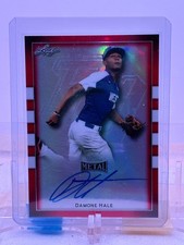 2018 Leaf PG All-American Classic Red Prismatic SP AUTO #BA-DH1 Damone Hale 3/5