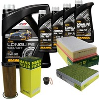 Mann Inspektionspaket 9L Mannol Longlife 504/507 5W-30 FüR VW Touareg 3.0 V6 TDI