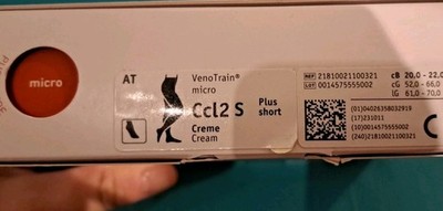Rundstrick Micro Creme Haut Venotrain Bauerfeind AT Vene Kompression Strumpfhose