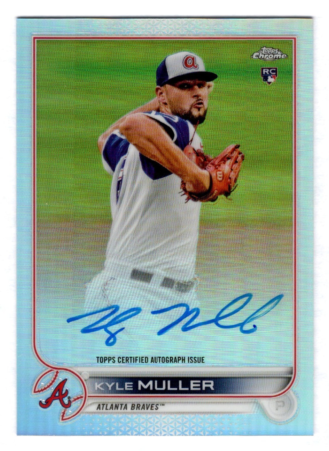 Kyle Muller 2022 Topps Chrome Refractor Rookie Autograph Auto 107/499