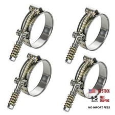 4 Pack T-bolt Hose Clamps Stainless Steel Hose Clamp With 51-57mm 4 Pcs