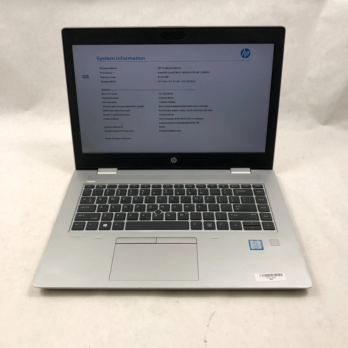 HP Intel Core i5 8th Gen. 8 GB RAM PC Laptops & Netbooks for sale