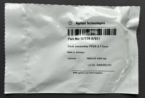 Agilent G7129-87017 Seat assembly PEEK 0.17mm - NEW SEALED | eBay
