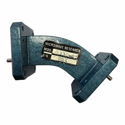 R130-45 Microwave Research WRD750 WRD-750 H Bend 45D Waveguide Double Ridge Tran