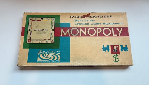 JEU DE MONOPOLY Miro Company Paris Parker Ancien 1961 Famille jeux de