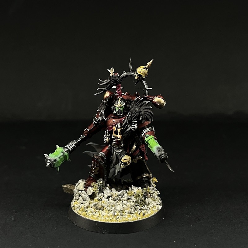 Warhammer 40,000 Red Corsairs Reave-Captain-Chaos Space Marines (Fully Painted)