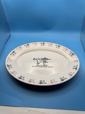 Vintage Western Sizzlin Steak House Platter Homer Laughlin USA Restaurant Ware