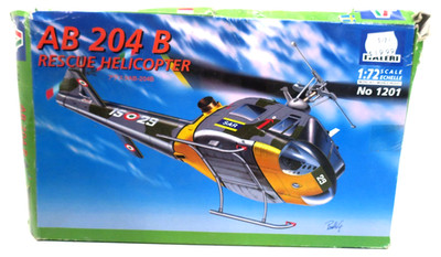 Italeri 1/72 AB 204 B Rescue Helicopter Model Kit #1201