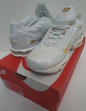 Nike Air Max Plus 3 TN bianche/rattan/flare DX2653-100 taglia UK 7,5 fondo di magazzino da uomo