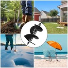 Yescom 12" Earth Auger Bit Bulb Planter Fence Post Spiral Hole Digger Gardening — photo 3