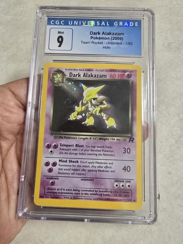 Dark Alakazam (Unlimited) graded CGC 9 for sale on eBay