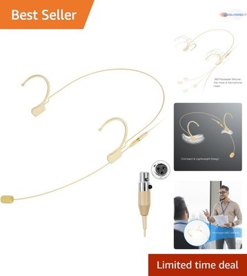 Headset Microphone Professional Earset Over Ear Hanging Condenser for Wireles...