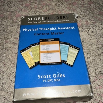 Scorebuilders PTA Content Master Flash Cards Physical Therapy Scott M Giles