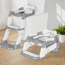 Potty Training Seat with Step Stool Ladder, 3-in-1 Toddler Potty Training Toilet