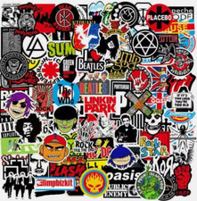 US 100pcs Rock Band Stickers Lot Punk Music Heavy Metal Bands Sticker Decal