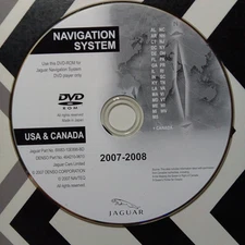 2007 2008 2009 Jaguar XK XKR Coupe Convertible Navigation DVD U.S WEST Map OEM
