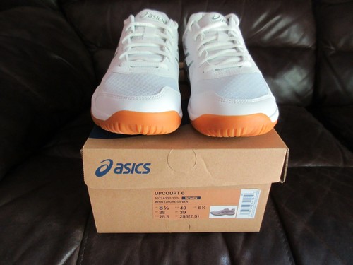 ASICS Women's Upcourt 6 Volleyball Shoes, Size 8.5, White/Pure Silver - Picture 3 of 8