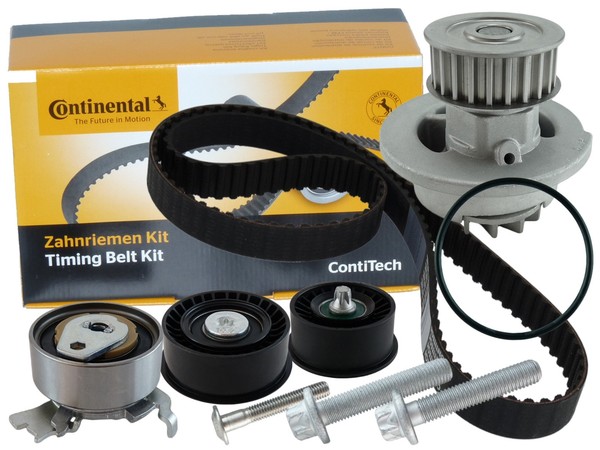 Contitech Zahnriemen Satz + Wasserpumpe Opel Astra G Corsa C Zafira A 1.4 1.6-image