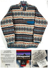 Patagonia Synchilla Sweater Mens Size Large Snap-T Fleece Pullover Aztec 25450