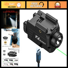 1000 Lumens Rechargeable Pistol Light  Green Laser Combo for Home Defense, Gloc