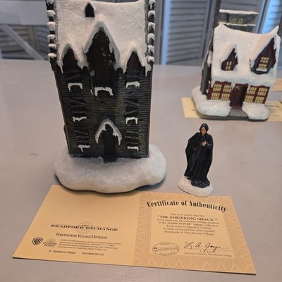 Hawthorne Harry Potter Village Shrieking Shack with Professor Severus Snape