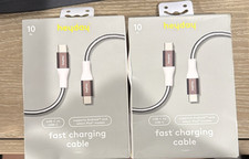 Set of 2 Heyday USB-C to USB-C Cable 10' Fast Charging iPhone/iPad