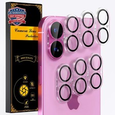 for 6 Pack iPhone 16 / iPhone 16 Plus Camera Lens Protectors, Clear Drop Prot