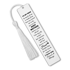 Mom Bookmark To My Gifts from Daughter Son Reading Lovers Gift Silver