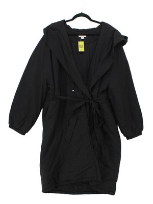 Isolde Roth Women's Coat UK 26 Black Nylon with Polyester Rain Coat
