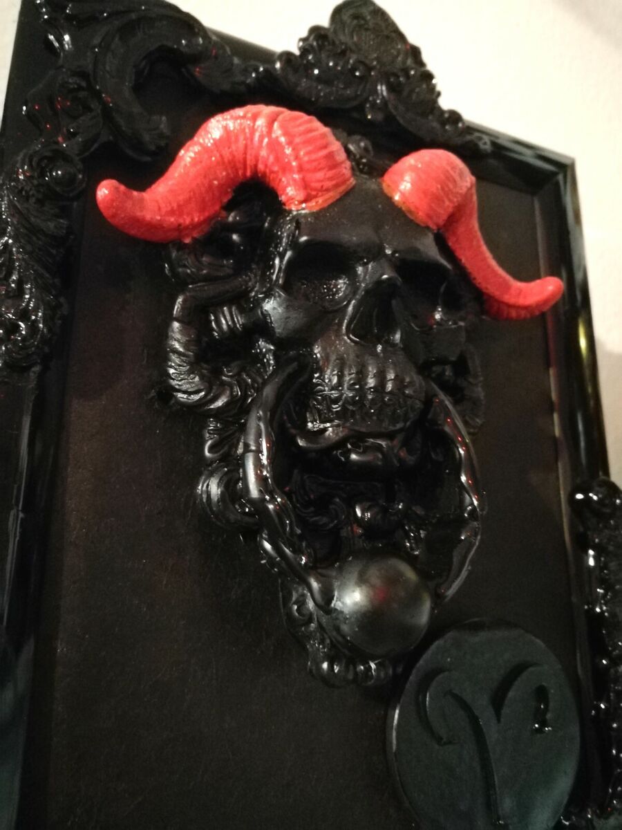 box witchcraft ritual black magic satanic altar satan baphomet lucifer  figures eBay