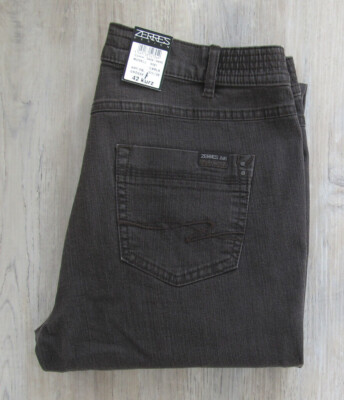 ZERRES 9581 CARLA COMF. S JEANS HOSE Gr. 42 K graubraun Col. 28 NEU 69,95 