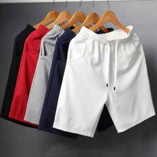 New Summer Men Short Mesh Gym Bodybuilding Casual Loose Shorts Outdoors Fitness
