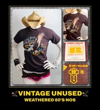 vTg 80s ORIG Licensed HARLEY DAVIDSON MOTORCYCLE HD EAGLE Screen Stars t-Shirt