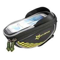 Rockbros Bike Handlebar Bag With 5.5 Inch Touch Screen Phone Bag Yellow Rockbros Bike Handlebar Bag With 5.5 Inch Touch Screen Phone Bag Yellow