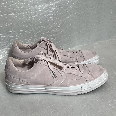 Converse All Star Chuck Taylor Women's Sz 7 Shoes Pink White Suede Low Sneakers