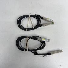 Lot of 2 10Gtek CAB-10GSFP-P2M 2m SFP+ DAC 10GbE Cables 30AWG - Used