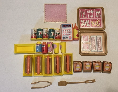 Vintage Barbie California Dream Hot Dog Stand  Replacement Accessories