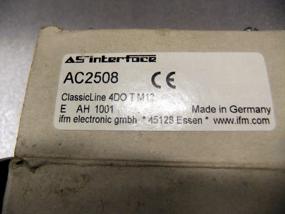 IFM Efector AC2508 ClassicLine 4DO T M12 PLC Digital Output Module - Image 3 of 3