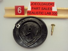 Realistic LAB 330 Turntable Main Cam Gear/Mounting Screw. Tested Parting Out 330