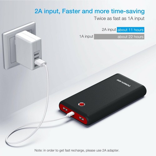 20000 mAh Chargeur portable batterie externe Power Bank pour iPhone, - Photo 4 sur 8