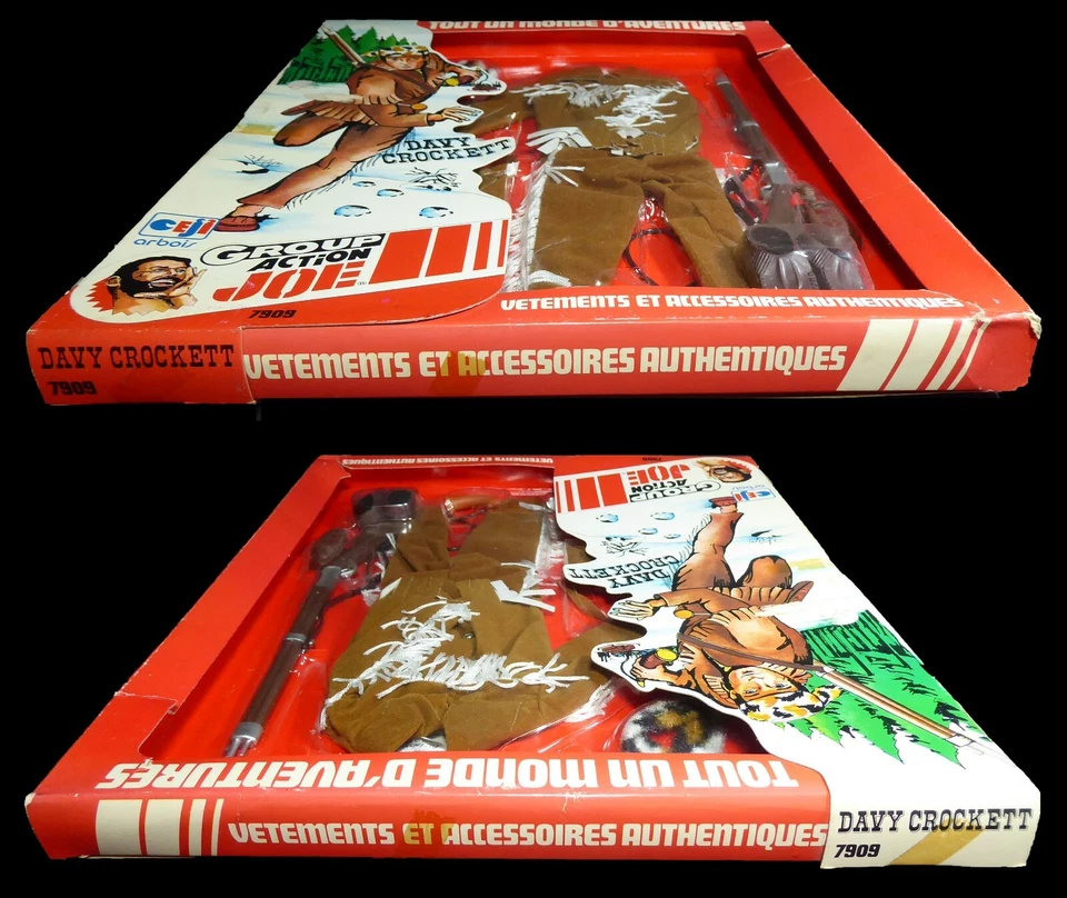 De colección 1976 Action Joe Wild West Series ~ Davy Crockett Box Set ~ GI Joe Davey Foto 4 de 4