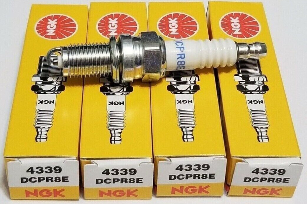 NGK DCPR8E NICKEL Spark Plugs 4339 Lot of 4