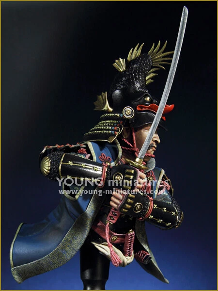 Young Miniatures 1/10 Daimyo Warlord 1650 YH1844 Unpainted resin Bust 0 - Image 2 of 4