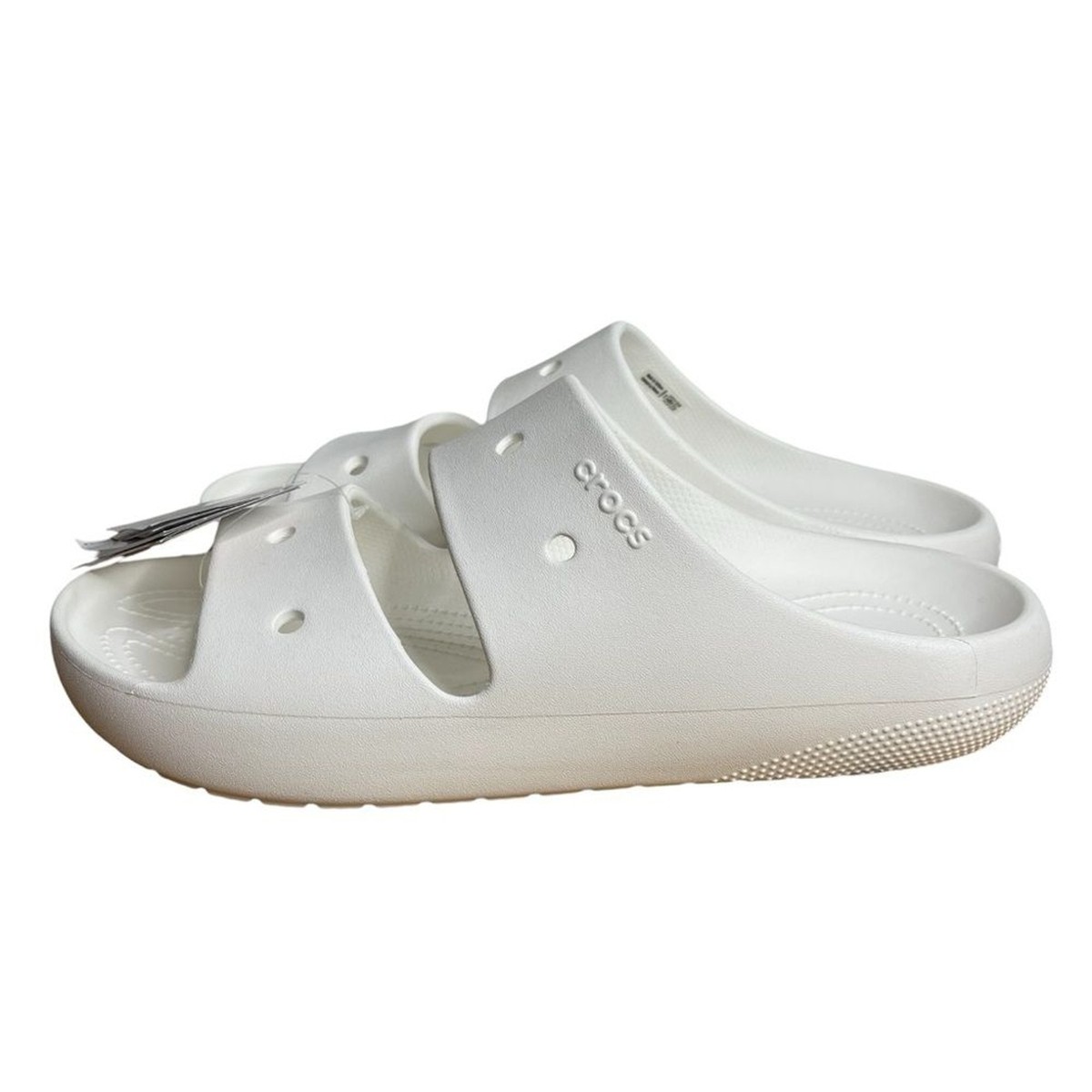 CROCS White Classic Sandals V2 NWT M8W10 | eBay