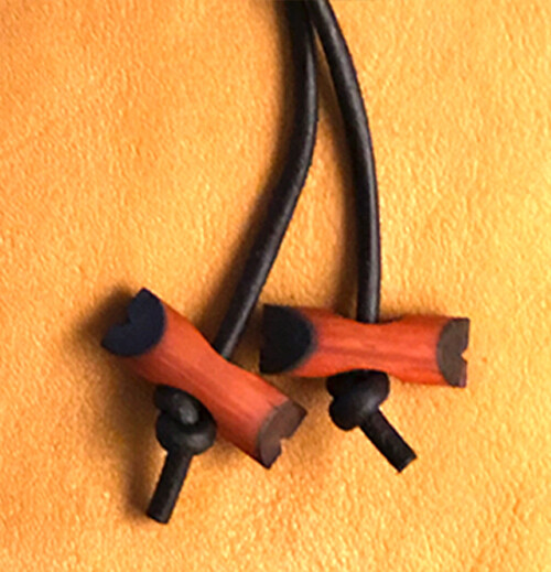 BSA Wood Badge Exotic Orange Wood 2 Beads eBay