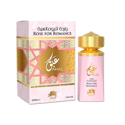 Abaq Rose For Romance EDP Spray For Women by Al Fares Emper 100 ML/3.4 OZ UAE  