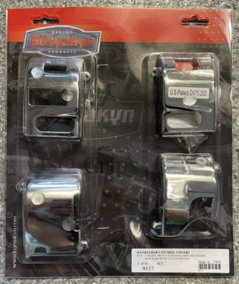 Kuryakyn 9117 Chrome Handlebar Control Covers - ZZ51088 - Yamaha